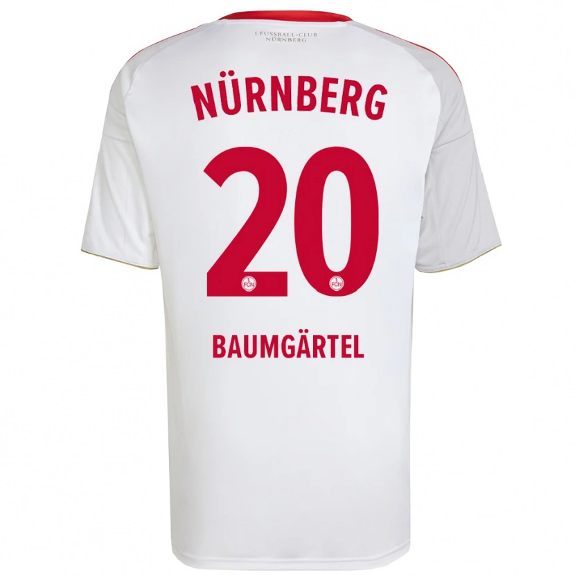 Danxen Heren Jacqueline Baumgärtel #20 Wit Rood Uitshirt Uittenue 2025/26 T-Shirt België
