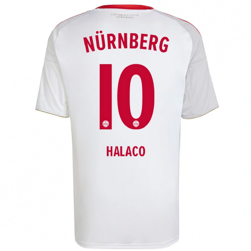 Danxen Heren Cem Halaco #10 Wit Rood Uitshirt Uittenue 2025/26 T-Shirt België