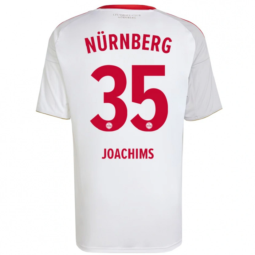 Danxen Heren Simon Joachims #35 Wit Rood Uitshirt Uittenue 2025/26 T-Shirt België