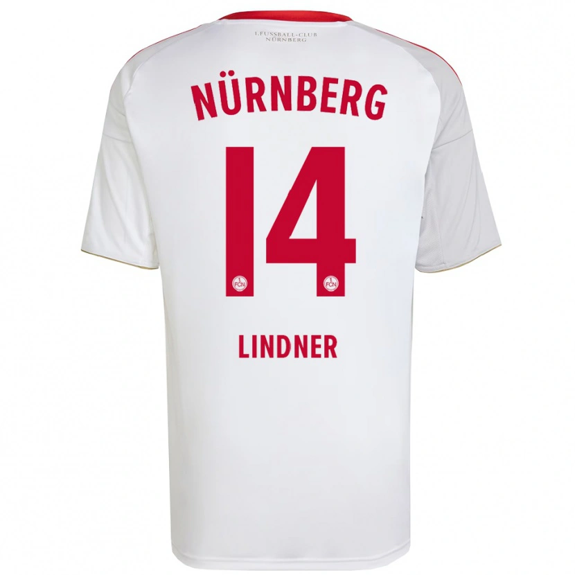 Danxen Heren Marlene Lindner #14 Wit Rood Uitshirt Uittenue 2025/26 T-Shirt België
