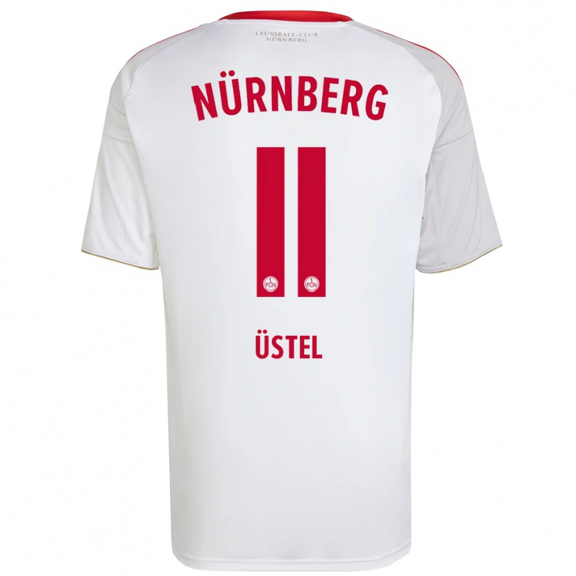 Danxen Heren Nizar Üstel #11 Wit Rood Uitshirt Uittenue 2025/26 T-Shirt België