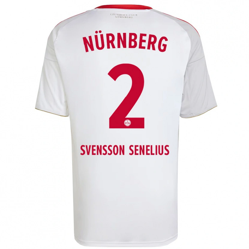 Danxen Heren Klara Svensson Senelius #2 Wit Rood Uitshirt Uittenue 2025/26 T-Shirt België