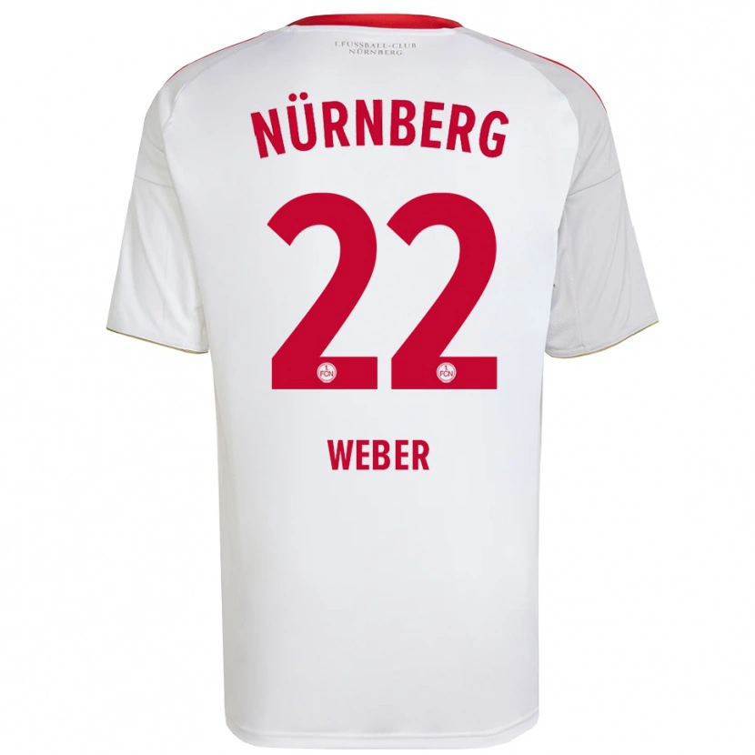 Danxen Heren Ruben Weber #22 Wit Rood Uitshirt Uittenue 2025/26 T-Shirt België