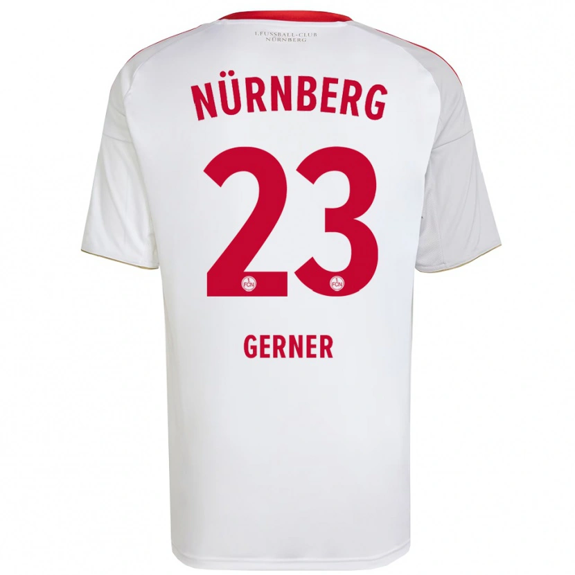 Danxen Heren Lucas Gerner #23 Wit Rood Uitshirt Uittenue 2025/26 T-Shirt België