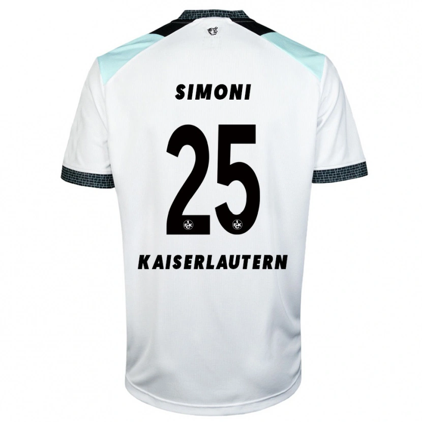 Danxen Heren Simon Simoni #25 Wit Zwart Uitshirt Uittenue 2025/26 T-Shirt België