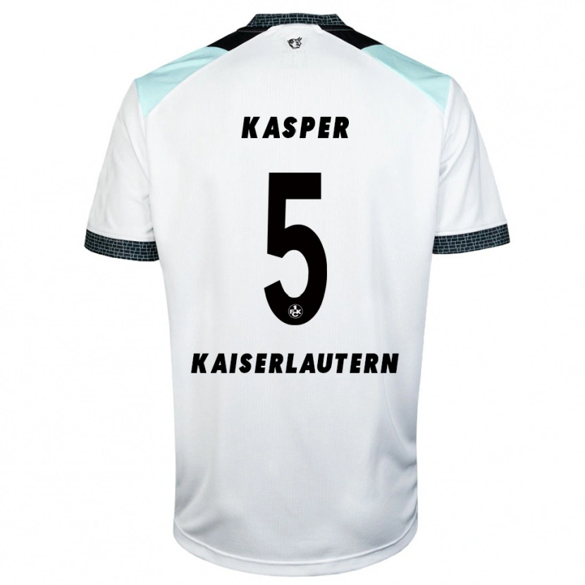 Danxen Heren Linus Kasper #5 Wit Zwart Uitshirt Uittenue 2025/26 T-Shirt België
