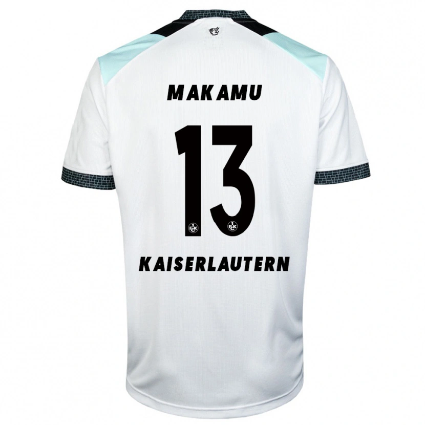 Danxen Heren Bradley Makamu #13 Wit Zwart Uitshirt Uittenue 2025/26 T-Shirt België