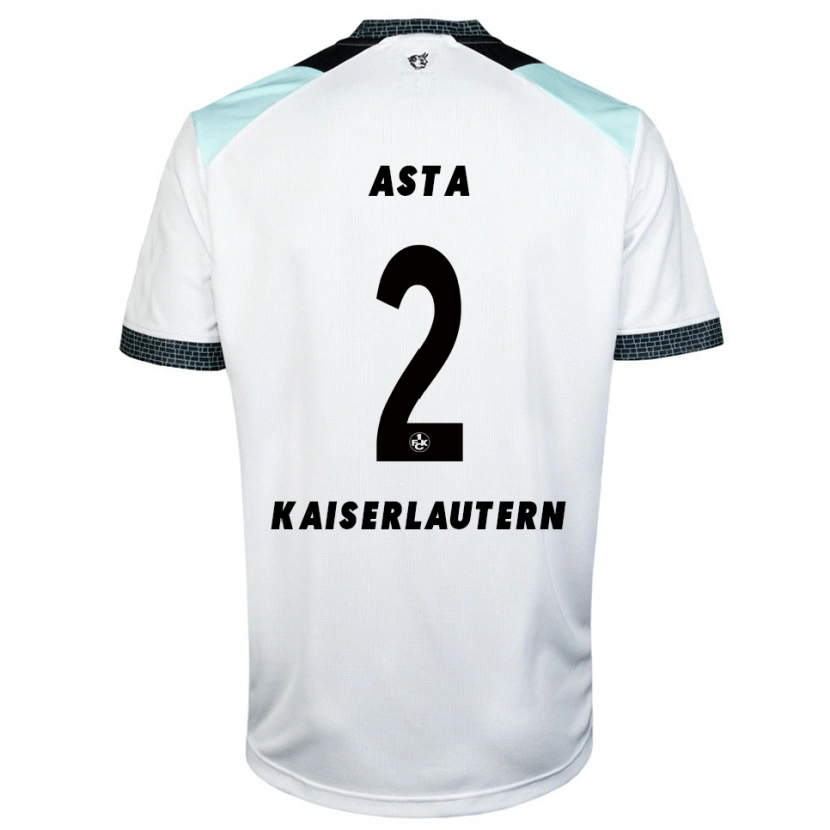 Danxen Heren Simon Asta #2 Wit Zwart Uitshirt Uittenue 2025/26 T-Shirt België