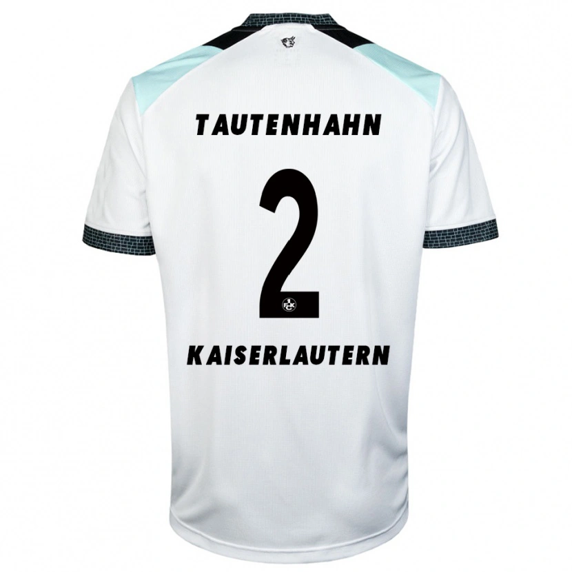 Danxen Heren Linus Tautenhahn #2 Wit Zwart Uitshirt Uittenue 2025/26 T-Shirt België