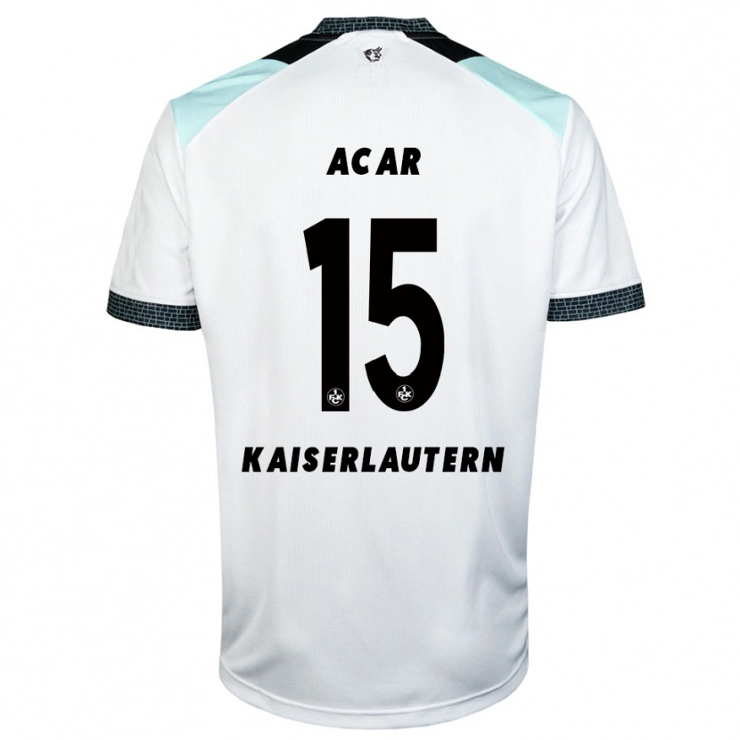 Danxen Heren Samet Acar #15 Wit Zwart Uitshirt Uittenue 2025/26 T-Shirt België