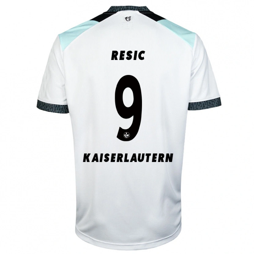 Danxen Heren Dzenan Resic #9 Wit Zwart Uitshirt Uittenue 2025/26 T-Shirt België