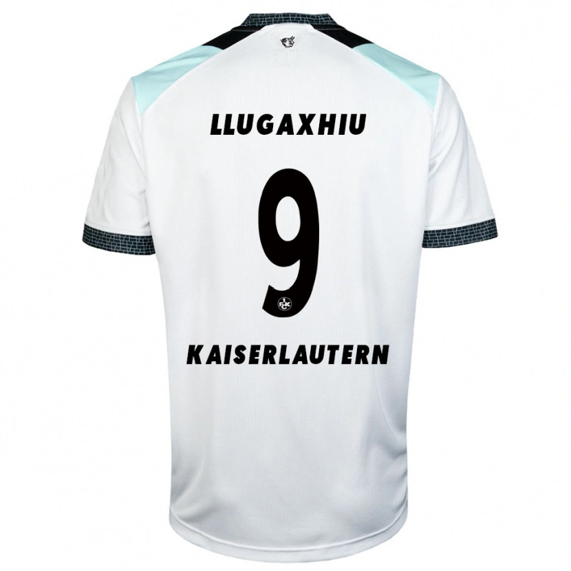 Danxen Heren Arjon Llugaxhiu #9 Wit Zwart Uitshirt Uittenue 2025/26 T-Shirt België