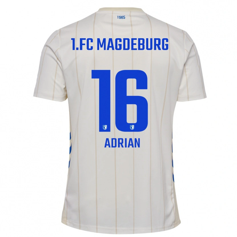 Danxen Heren Max Adrian #16 Wit Blauw Uitshirt Uittenue 2025/26 T-Shirt België