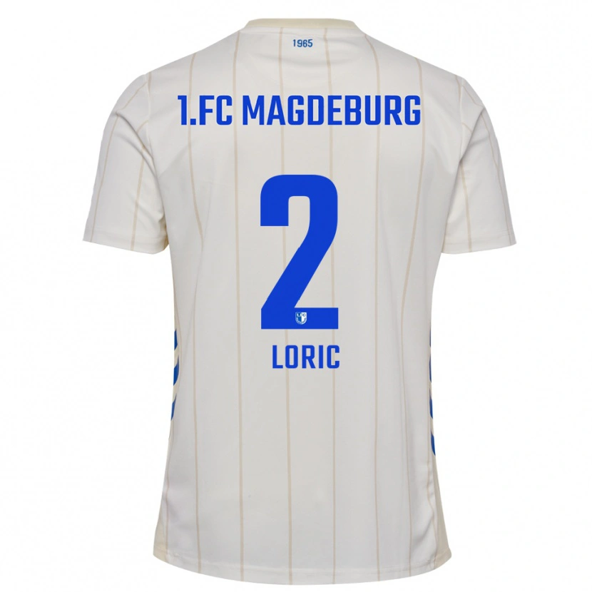 Danxen Heren Samuel Loric #2 Wit Blauw Uitshirt Uittenue 2025/26 T-Shirt België