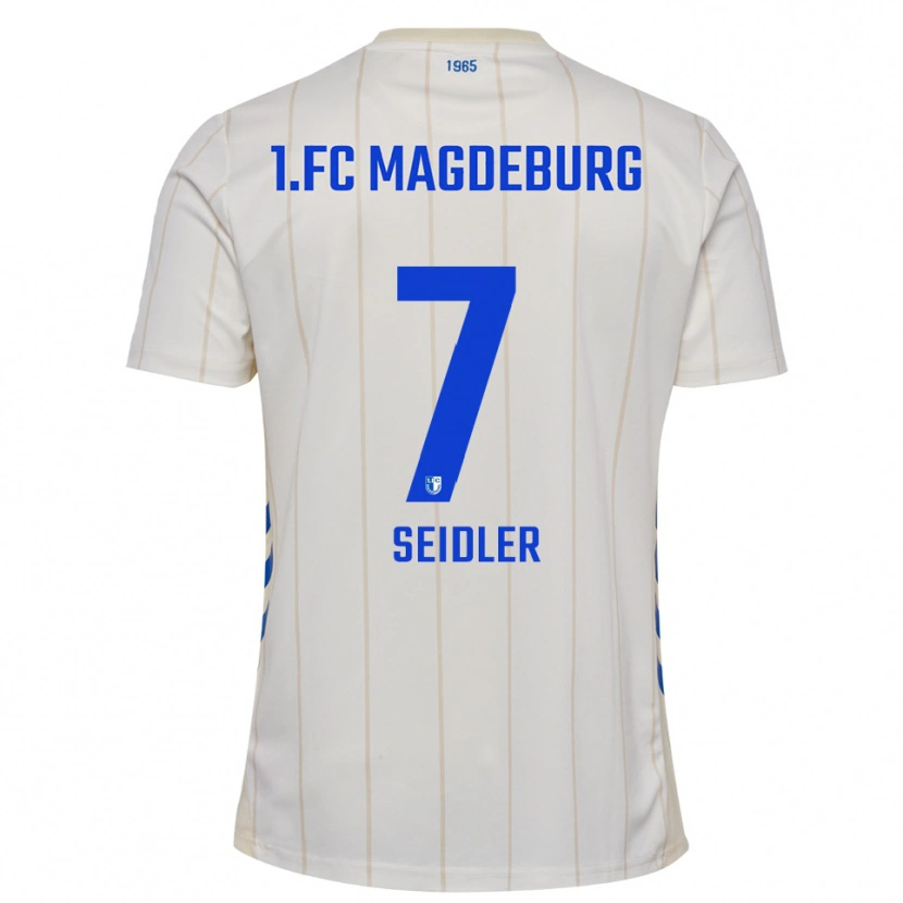 Danxen Heren Wiebke Seidler #7 Wit Blauw Uitshirt Uittenue 2025/26 T-Shirt België