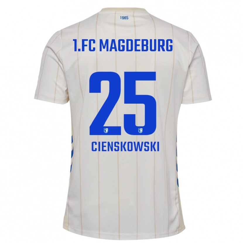 Danxen Heren Amy Cienskowski #25 Wit Blauw Uitshirt Uittenue 2025/26 T-Shirt België