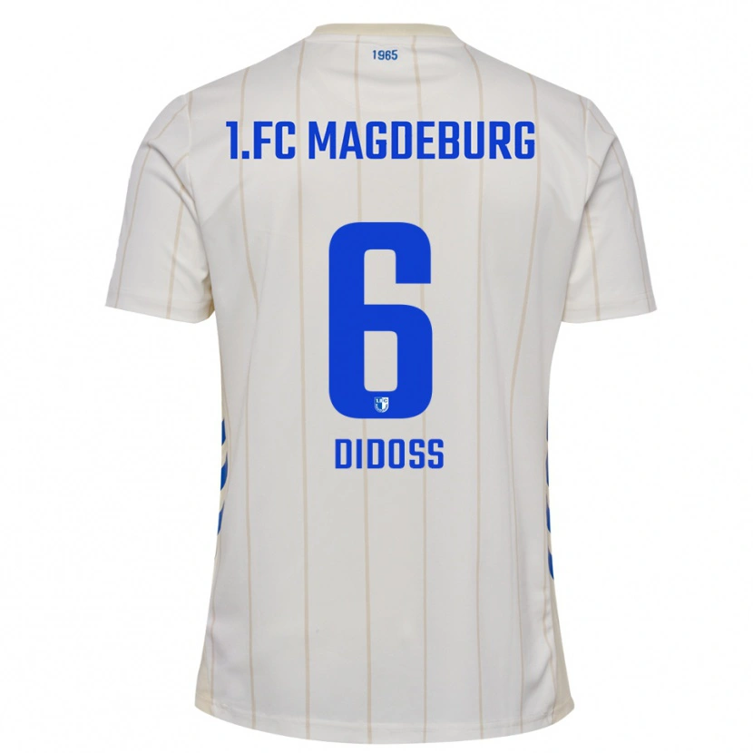 Danxen Heren Fadi Didoss #6 Wit Blauw Uitshirt Uittenue 2025/26 T-Shirt België