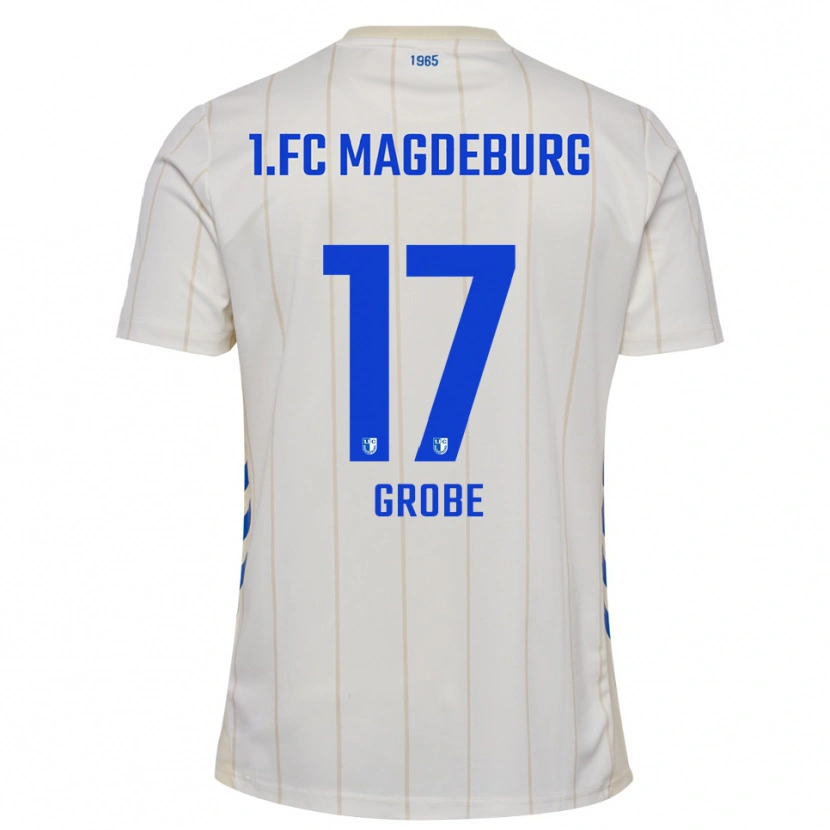 Danxen Heren Theresa Grobe #17 Wit Blauw Uitshirt Uittenue 2025/26 T-Shirt België