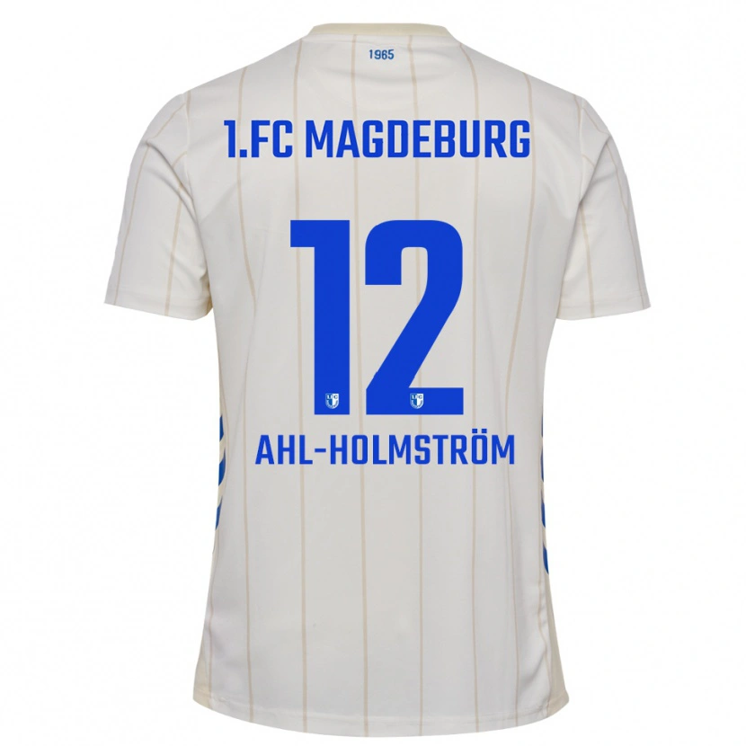Danxen Heren Alexander Ahl-Holmström #12 Wit Blauw Uitshirt Uittenue 2025/26 T-Shirt België