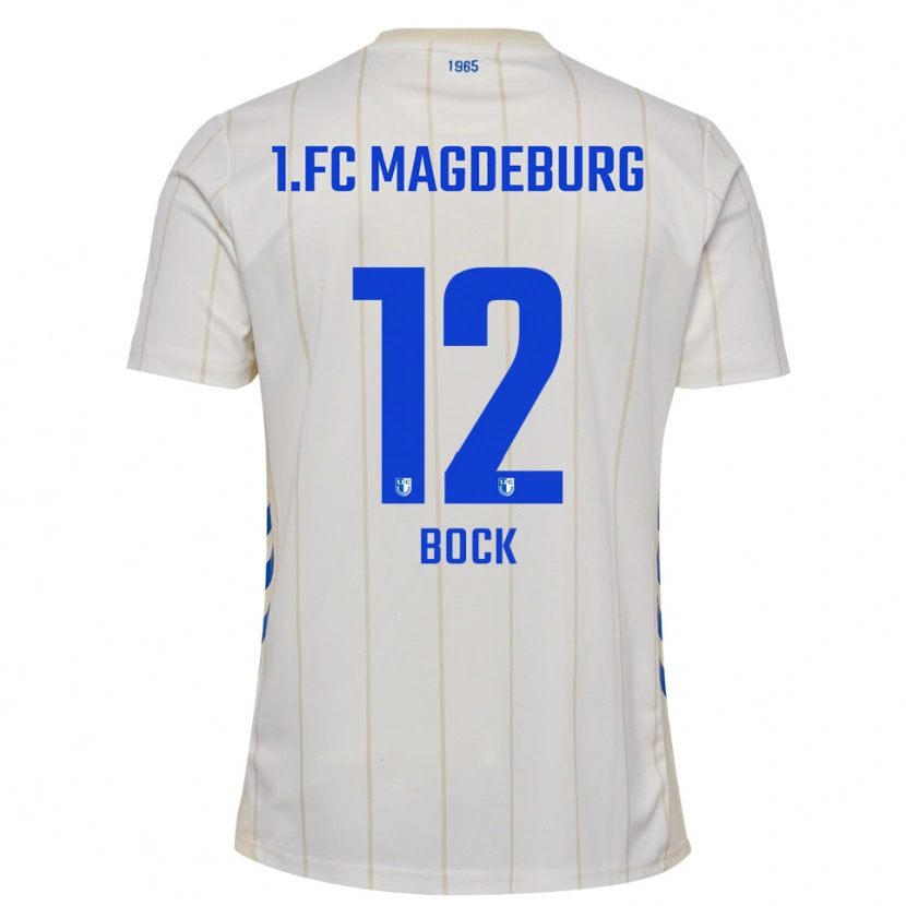 Danxen Heren Armin Bock #12 Wit Blauw Uitshirt Uittenue 2025/26 T-Shirt België