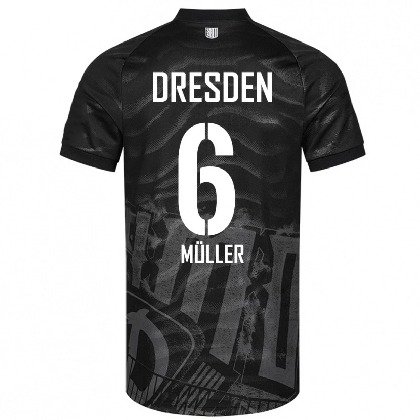 Danxen Heren Friedrich Müller #6 Zwart Grijs Uitshirt Uittenue 2025/26 T-Shirt België