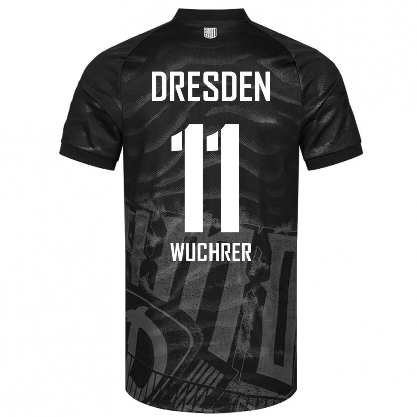 Danxen Heren Rick Wuchrer #11 Zwart Grijs Uitshirt Uittenue 2025/26 T-Shirt België