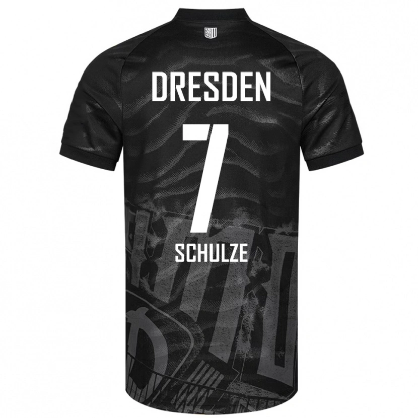 Danxen Heren Lennox Schulze #7 Zwart Grijs Uitshirt Uittenue 2025/26 T-Shirt België
