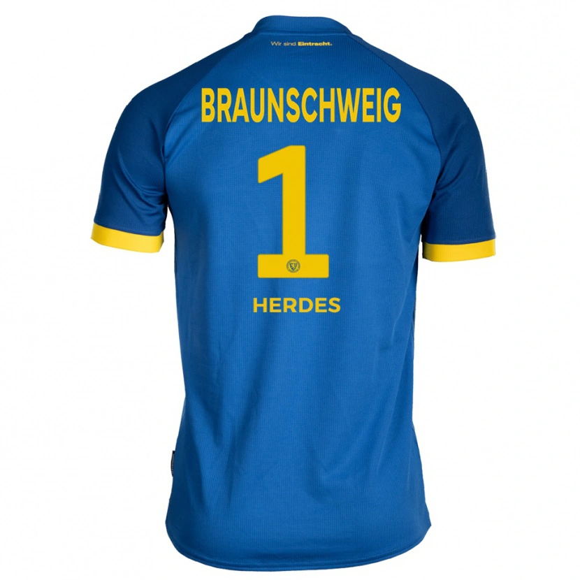 Danxen Heren Leon Herdes #1 Koninklijk Blauw Geel Uitshirt Uittenue 2025/26 T-Shirt België