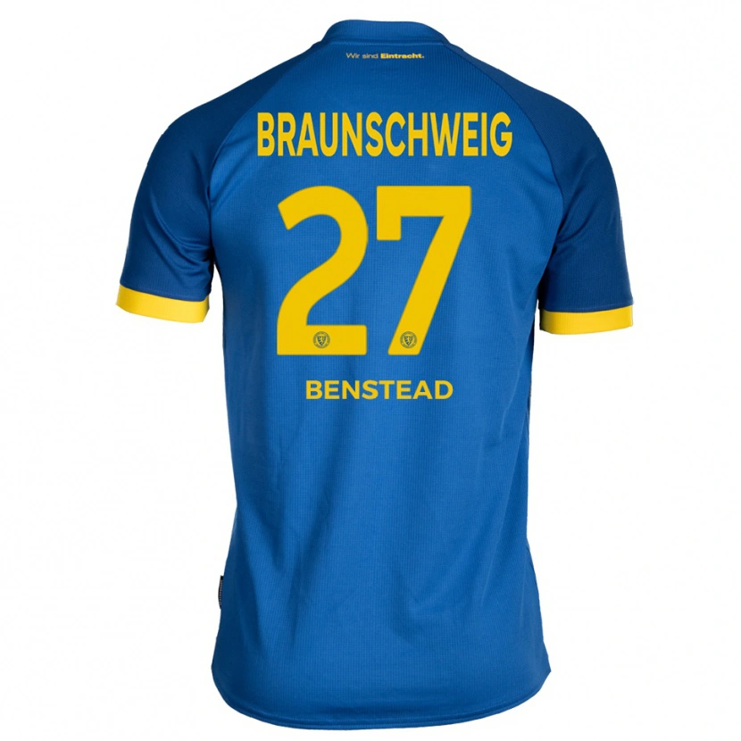 Danxen Heren Jakob Benstead #27 Koninklijk Blauw Geel Uitshirt Uittenue 2025/26 T-Shirt België