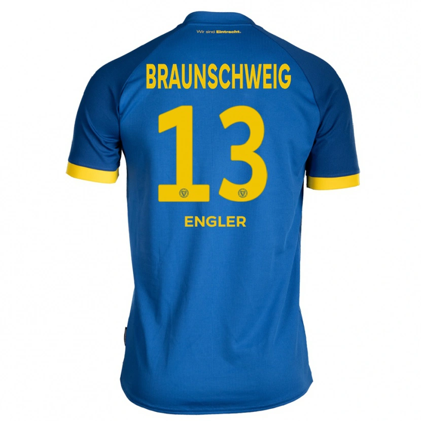 Danxen Heren Jarno Engler #13 Koninklijk Blauw Geel Uitshirt Uittenue 2025/26 T-Shirt België