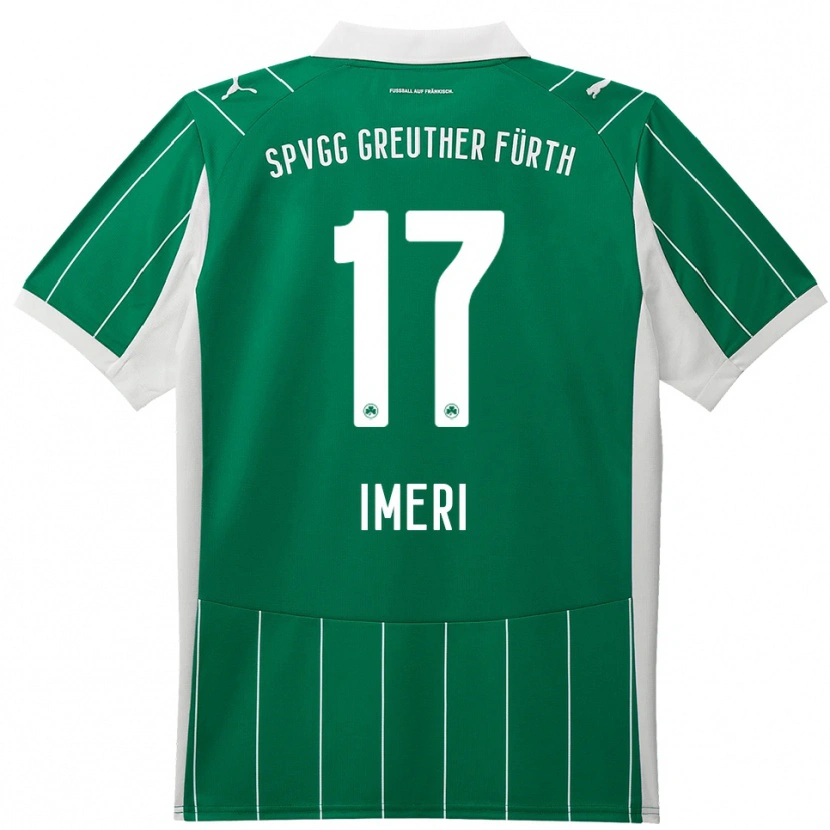 Danxen Heren Adem Imeri #17 Groen Wit Uitshirt Uittenue 2025/26 T-Shirt België