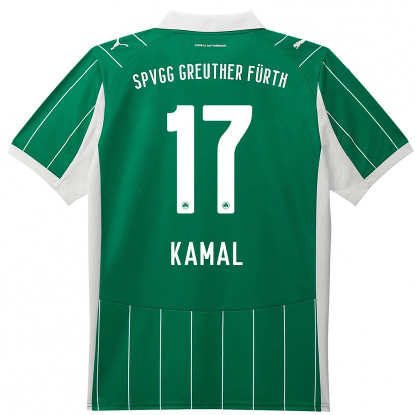 Danxen Heren Fadl Kamal #17 Groen Wit Uitshirt Uittenue 2025/26 T-Shirt België