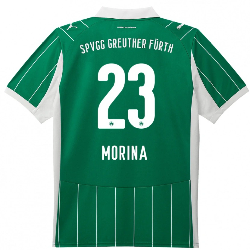 Danxen Heren Dion Morina #23 Groen Wit Uitshirt Uittenue 2025/26 T-Shirt België