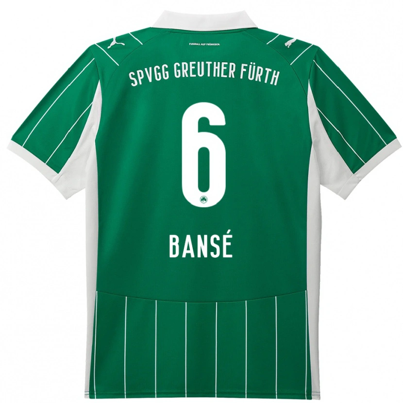 Danxen Heren Sacha Bansé #6 Groen Wit Uitshirt Uittenue 2025/26 T-Shirt België