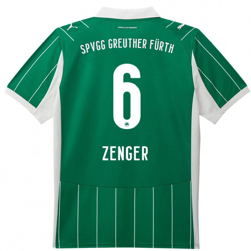 Danxen Heren Marc Zenger #6 Groen Wit Uitshirt Uittenue 2025/26 T-Shirt België