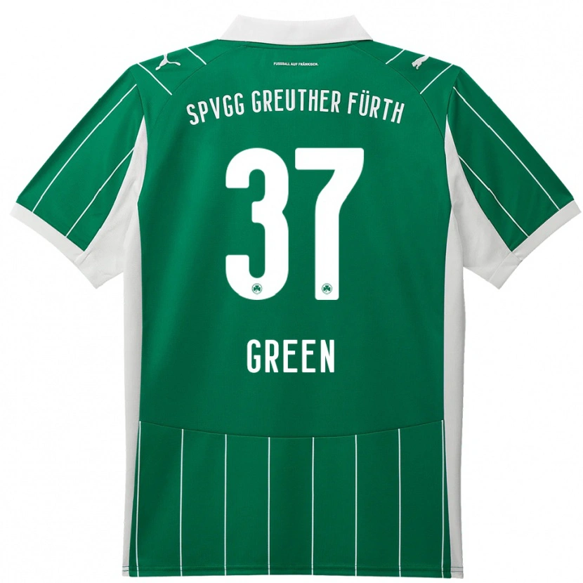 Danxen Heren Julian Green #37 Groen Wit Uitshirt Uittenue 2025/26 T-Shirt België