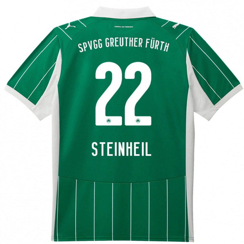 Danxen Heren Melvin Steinheil #22 Groen Wit Uitshirt Uittenue 2025/26 T-Shirt België