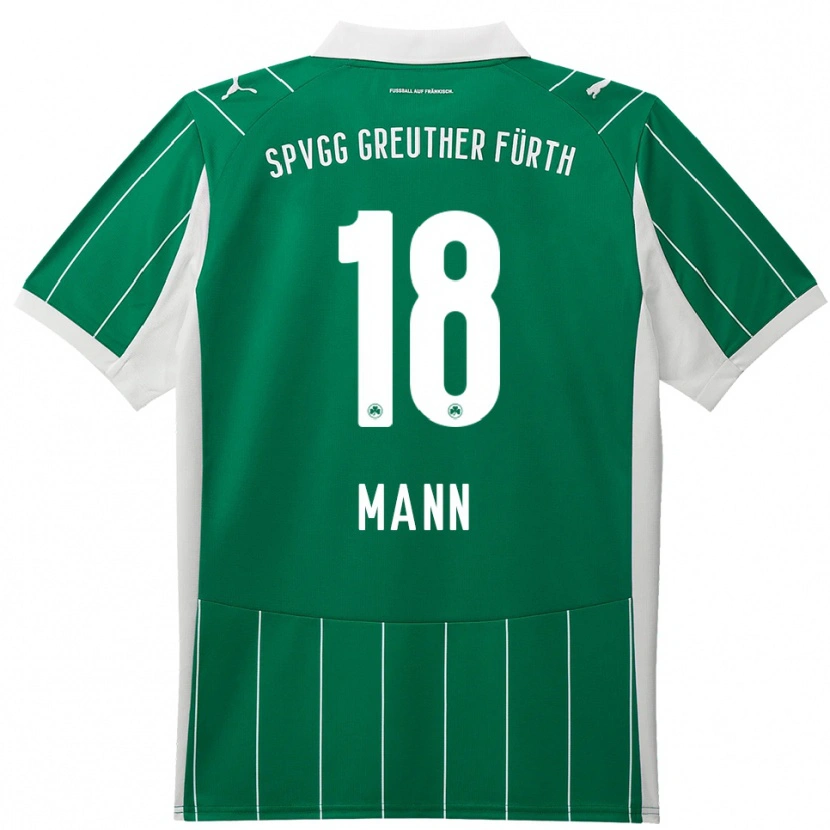 Danxen Heren Silas Mann #18 Groen Wit Uitshirt Uittenue 2025/26 T-Shirt België