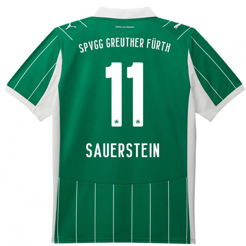 Danxen Heren Toni Sauerstein #11 Groen Wit Uitshirt Uittenue 2025/26 T-Shirt België