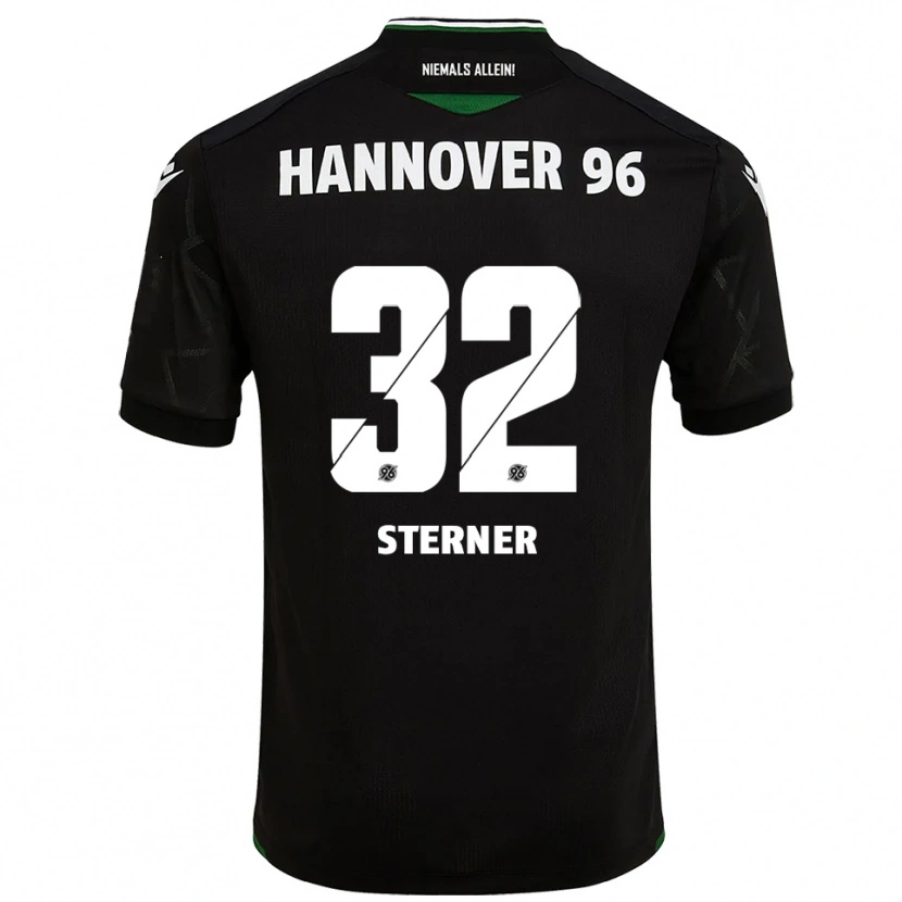 Danxen Heren Jonas Sterner #32 Zwart Groen Uitshirt Uittenue 2025/26 T-Shirt België
