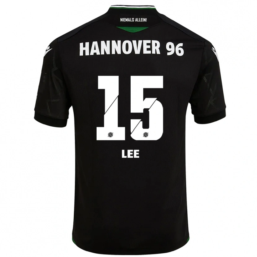 Danxen Heren Olivia Lee #15 Zwart Groen Uitshirt Uittenue 2025/26 T-Shirt België