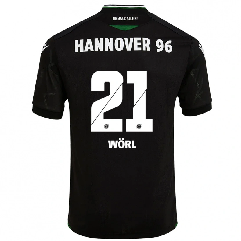 Danxen Heren Marius Wörl #21 Zwart Groen Uitshirt Uittenue 2025/26 T-Shirt België