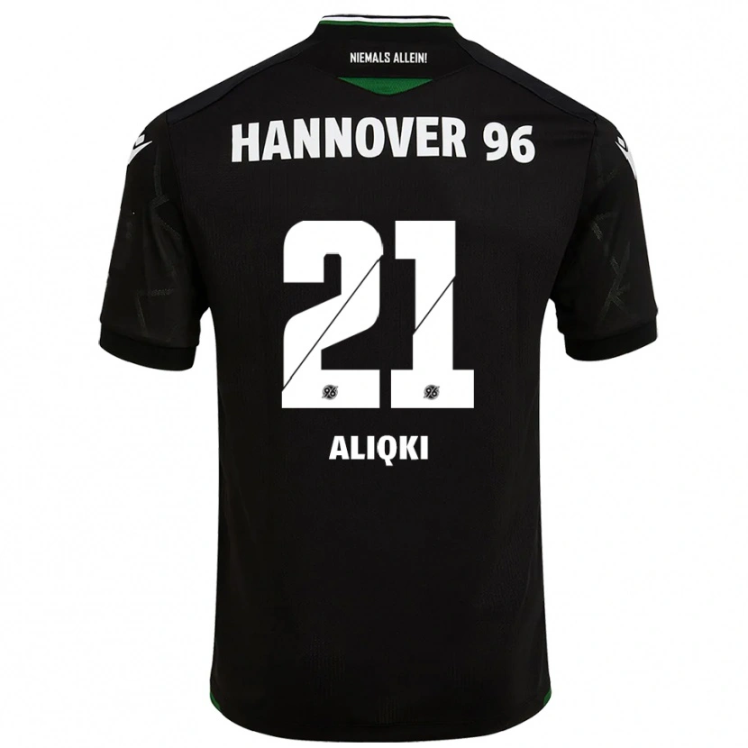 Danxen Heren Florent Aliqki #21 Zwart Groen Uitshirt Uittenue 2025/26 T-Shirt België