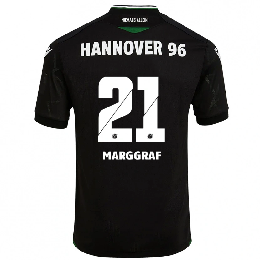 Danxen Heren Luis Marggraf #21 Zwart Groen Uitshirt Uittenue 2025/26 T-Shirt België