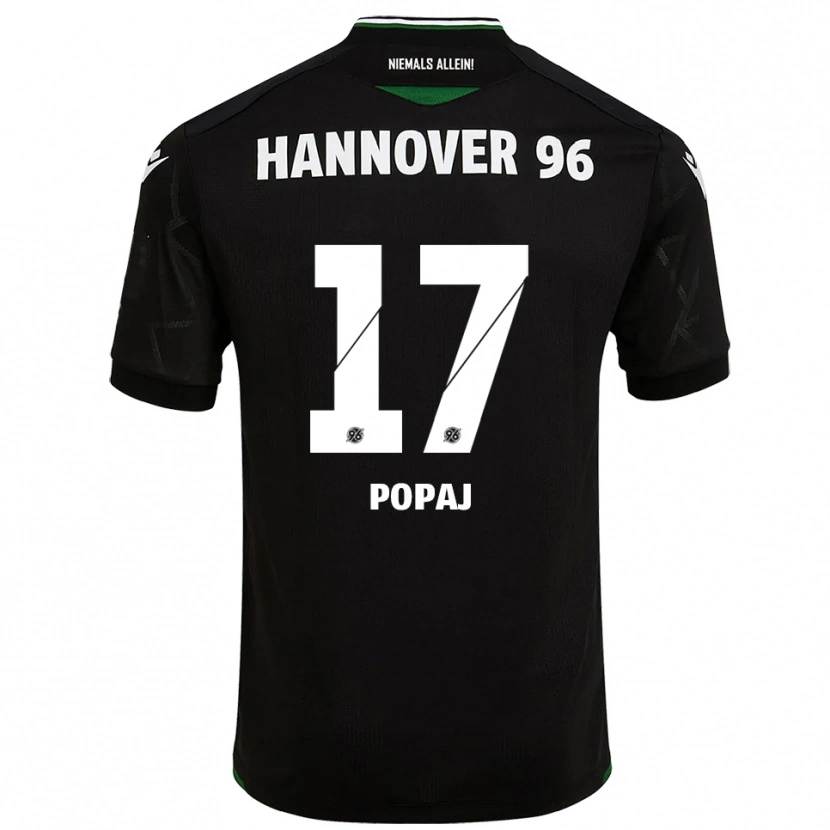 Danxen Heren Erisa Popaj #17 Zwart Groen Uitshirt Uittenue 2025/26 T-Shirt België