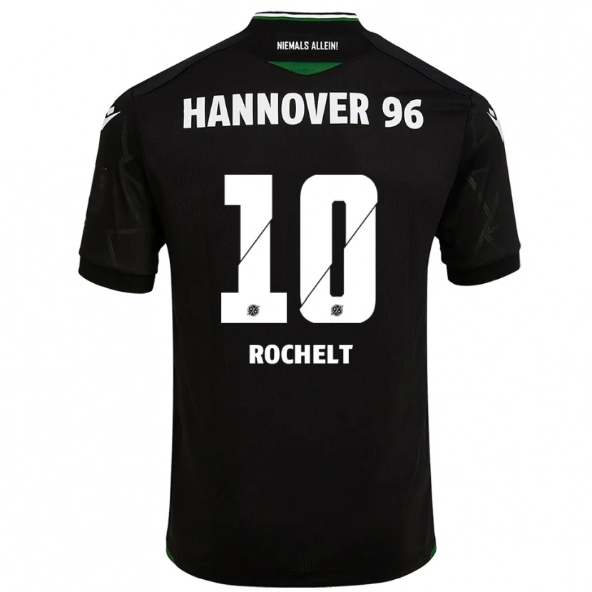 Danxen Heren Jannik Rochelt #10 Zwart Groen Uitshirt Uittenue 2025/26 T-Shirt België