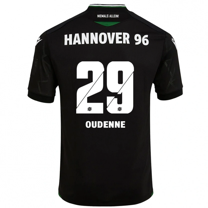 Danxen Heren Kolja Oudenne #29 Zwart Groen Uitshirt Uittenue 2025/26 T-Shirt België