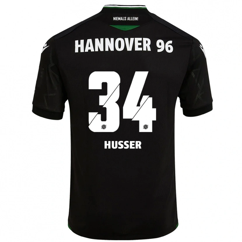 Danxen Heren Denis Husser #34 Zwart Groen Uitshirt Uittenue 2025/26 T-Shirt België