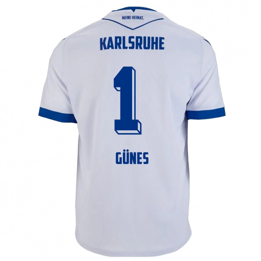 Danxen Heren Kamil Günes #1 Wit Blauw Uitshirt Uittenue 2025/26 T-Shirt België