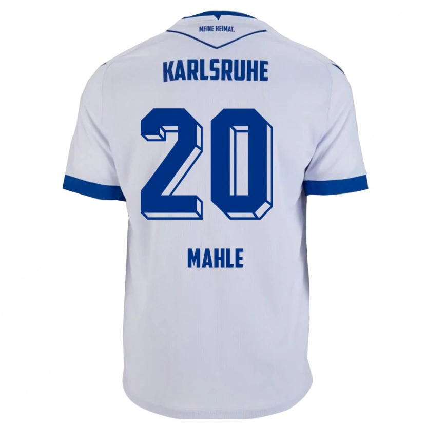 Danxen Heren Marius Mahle #20 Wit Blauw Uitshirt Uittenue 2025/26 T-Shirt België